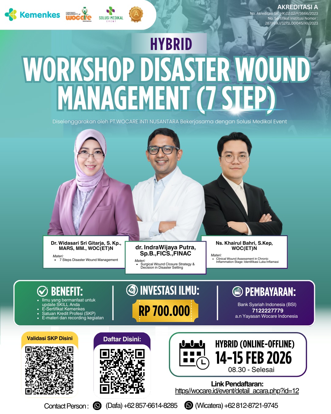 HYBRID - WORKSHOP DISASTER WOUND MANAGEMENT (7 STEP)